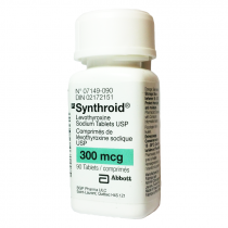 Synthroid T4 300mcg/90tabs - Pharmacy Grade