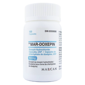 Doxepin (antidepressant) 10mg/100tabs - Canada Pharmacy