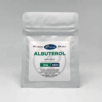 Albuterol (Salbutamol) 4mg/tab, 60tabs