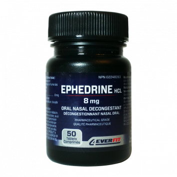 Ephedrine 8mg/50tabs - Pharmacy Grade