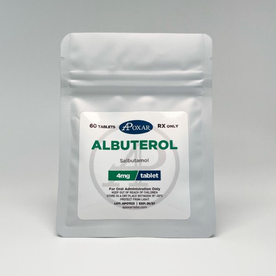 Albuterol - Salbutamol (Weight Loss) 4mg/60tabs - Apoxar