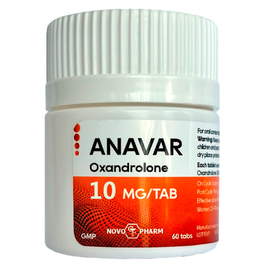 Anavar - Oxandrolone 10mg/60tabs - NovoPharm