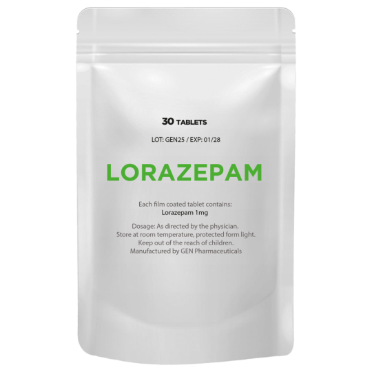 Lorazepam (Ativan) 1mg/30tabs