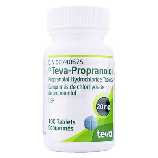 Propranolol (blood pressure) 20mg/100tabs - Canada Pharmacy