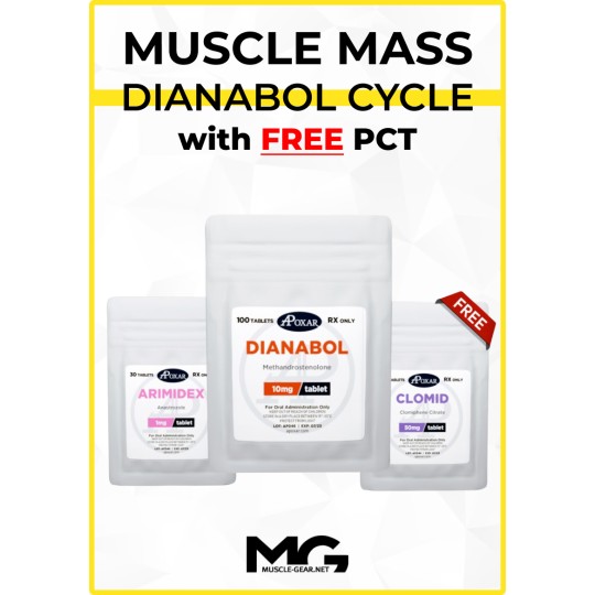Dianabol Oral Cycle with Free PCT - 6 Weeks - Muscle Mass