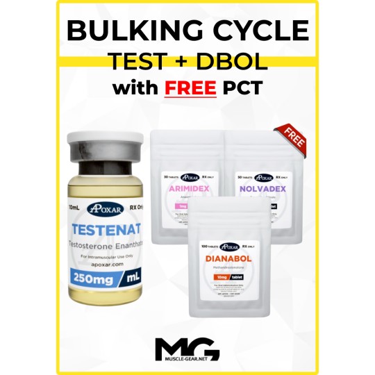 Testosterone Enanthate and Dianabol Cycle with Free PCT - 8 Weeks - Muscle Mass