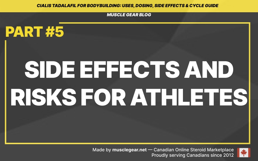Side effects and risks for athletes