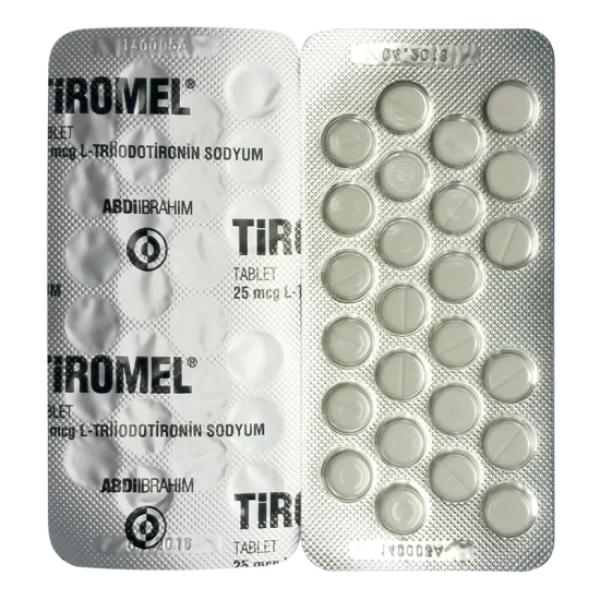 Tiromel (T3) - Triiodothyronine 25mcg/25tabs - Pharmacy Grade-277 Tiromel (T3) - Triiodothyronine 25mcg/25tabs - Pharmacy Grade-277