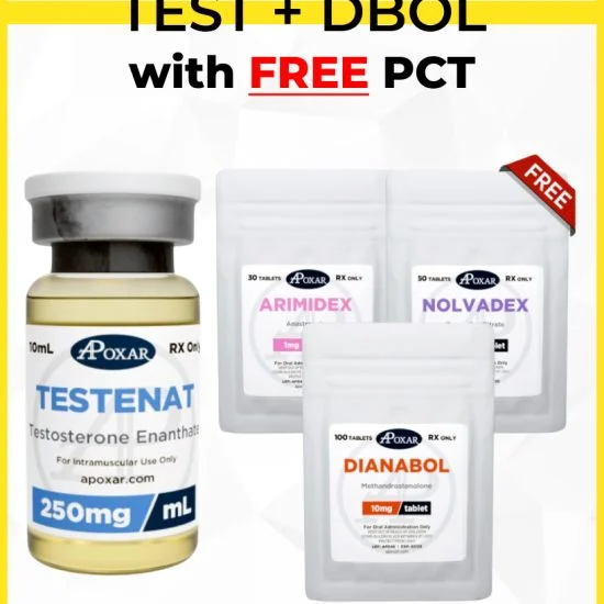 Testosterone Enanthate and Dianabol Cycle with Free PCT - 8 Weeks - Muscle Mass-1133 Testosterone Enanthate and Dianabol Cycle with Free PCT - 8 Weeks - Muscle Mass-1133