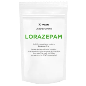 Lorazepam (Ativan) 1mg/30tabs-1098 Lorazepam (Ativan) 1mg/30tabs-1098