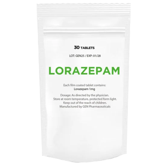 Lorazepam (Ativan) 1mg/30tabs-1098 Lorazepam (Ativan) 1mg/30tabs-1098