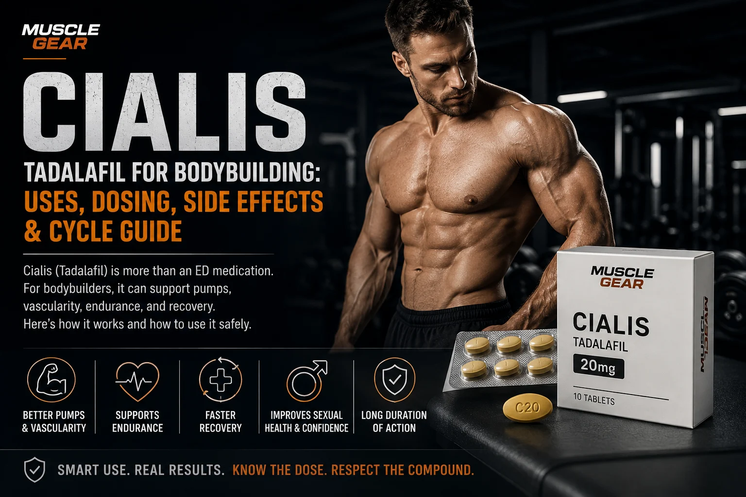 Cialis Tadalafil for Bodybuilding: Uses, Dosing, Side Effects & Cycle Guide
