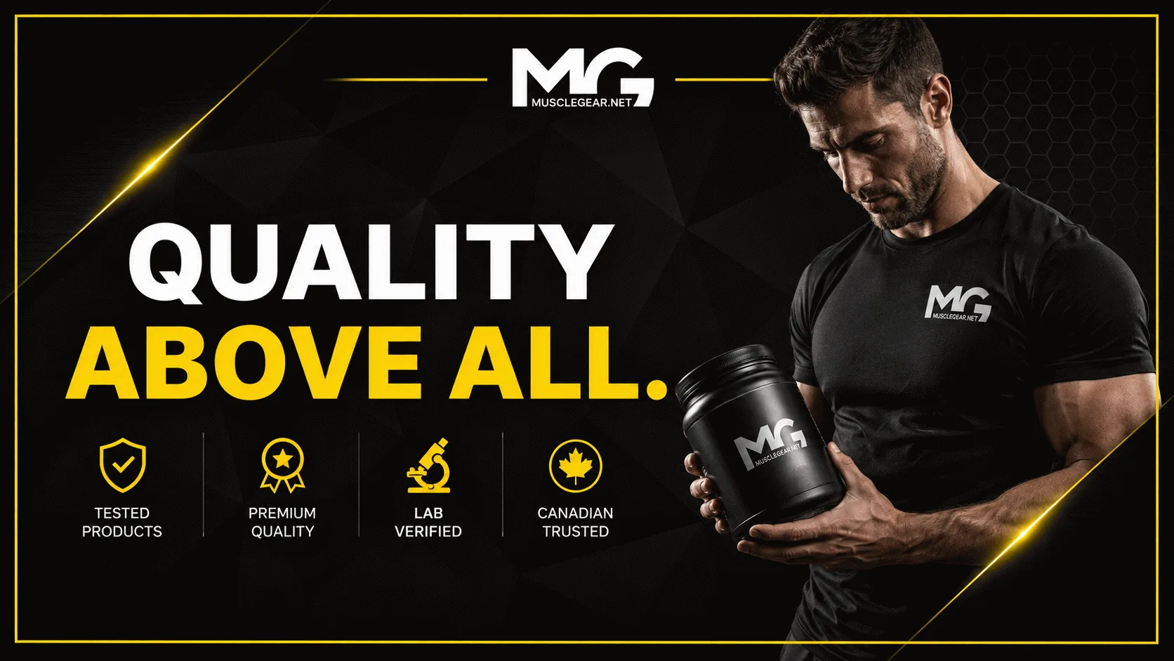 Muscle Gear delivery across Canada