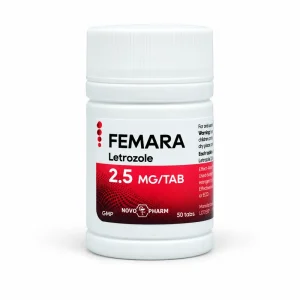 Femara – Letrozole (Estrogen Blocker) 2.5mg/30tabs – NovoPharm
