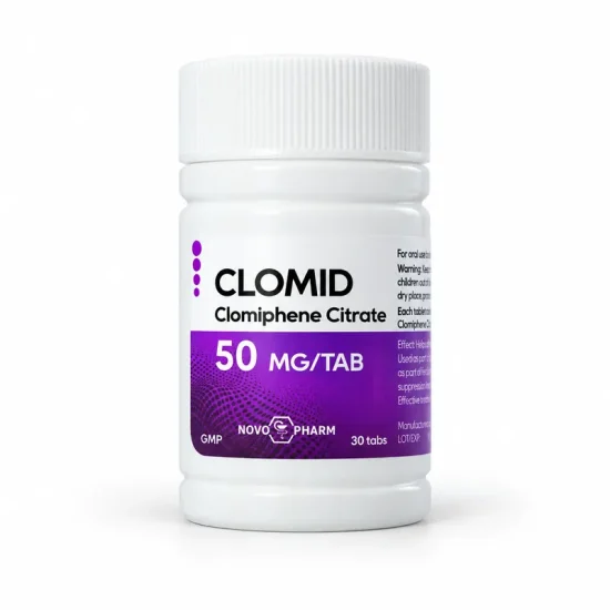 1550-mg-ai Clomid – Clomiphene (Anti-estrogen, PCT) 50mg/30tabs – NovoPharm