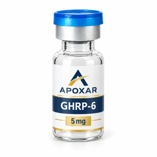 GHRP-6 (GH booster) 5mg – Apoxar corrected product image GHRP-6 (GH booster) 5mg – Apoxar