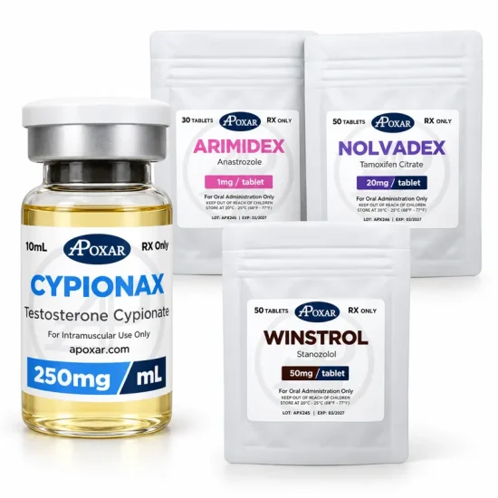 Testosterone Cypionate and Winstrol Cycle with Free PCT – 8 weeks – Muscle Mass