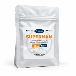 Superman (Cialis 10mg + Viagra 50mg) 60mg/30tabs – Apoxar