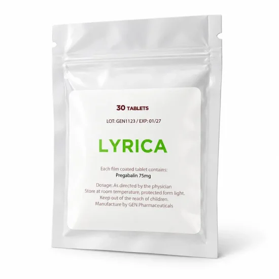 1744-mg-ai Lyrica (Pregabalin) 75mg/30tabs | GEN Pharmaceuticals