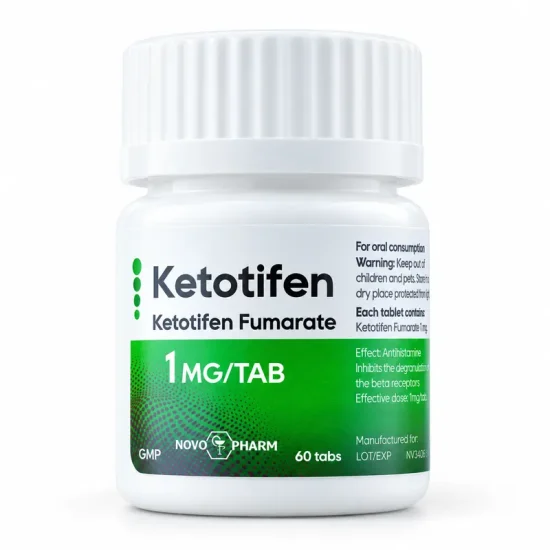 1790-mg-ai Ketotifen (prolongs clen effect) 1mg/60tabs | NovoPharm