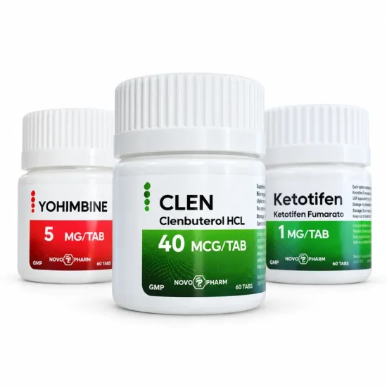 1791-mg-ai Lean Fast Weight Loss Stack – Clenbuterol + Yohimbine + Ketotifen – 4 weeks