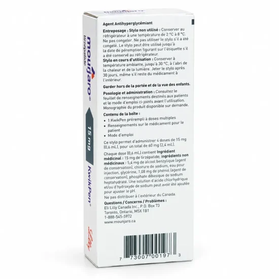 1792-mg-ai Mounjaro (Tirzepatide) KwikPen 15 mg / 4 Doses (8 weeks supply)