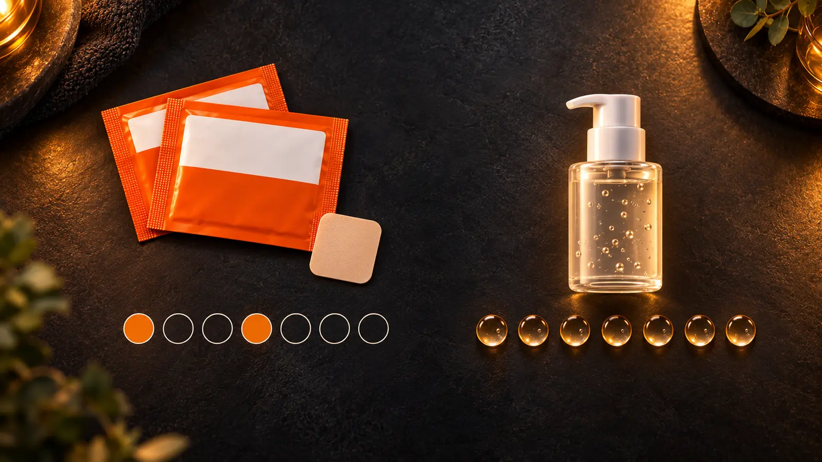 Twice-weekly patch routine compared with daily gel application