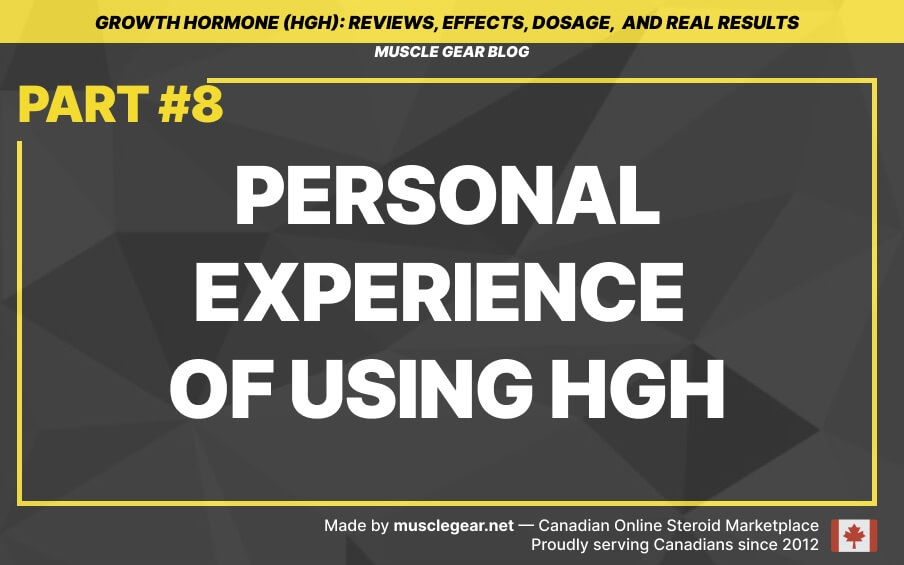 Personal experience of using HGH